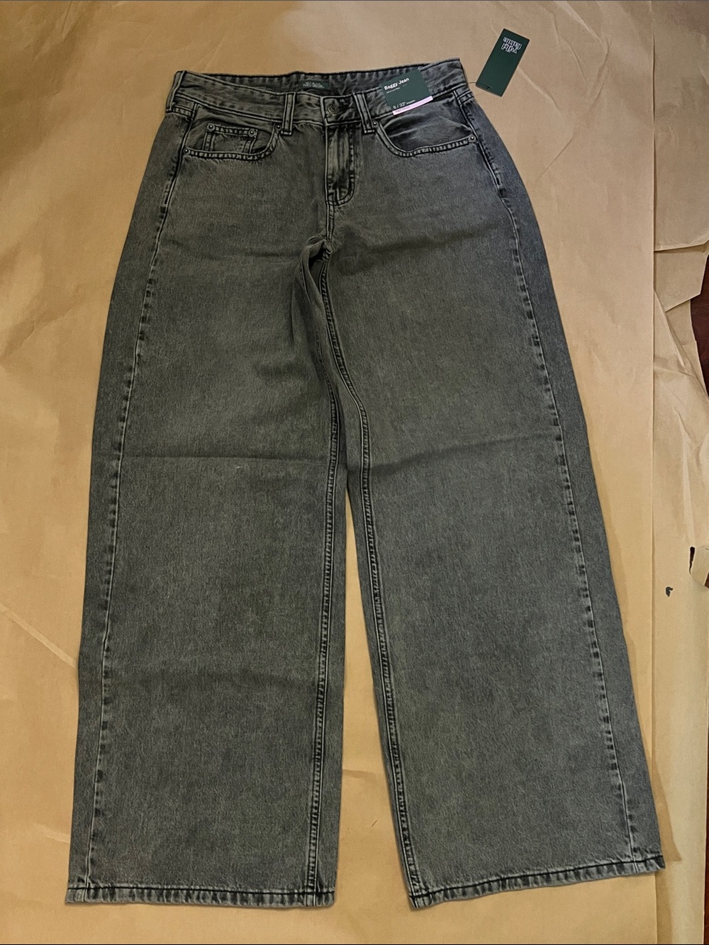 wild fable Wide-Leg Gray Flare Jeans 6 Long